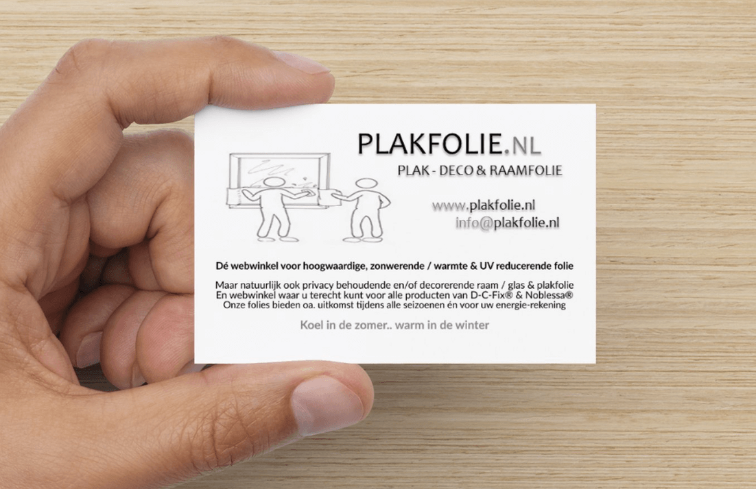 Image Business Card Front-Hand Plakfolie.nl